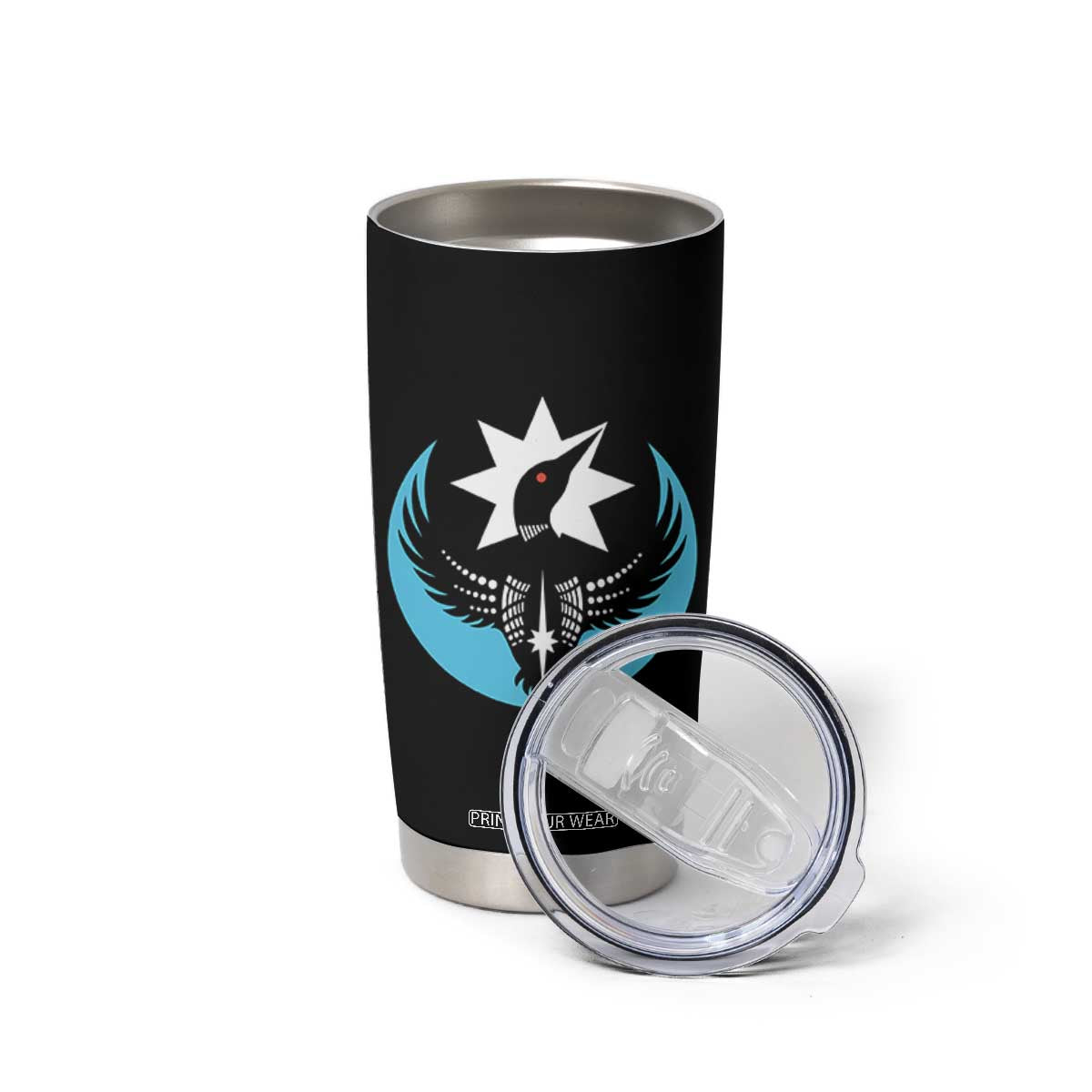 Minnesota Rebel Loon Star Emblem Tumbler Cup Rebellion Symbolic Unity Graphic TS02 Print Your Wear