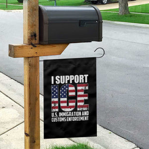 I Support ICE Patriotic Law Enforcement American Flag Garden Flag TS02 Print Your Wear