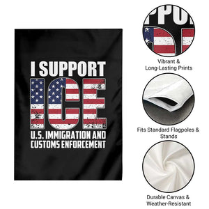 I Support ICE Patriotic Law Enforcement American Flag Garden Flag TS02 Print Your Wear