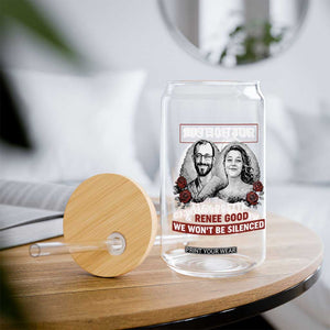 Justice for Alex Pretti and Renee Good Glass Can We Won’t Be Silenced Minnesota Resistance Protest TS02 Print Your Wear