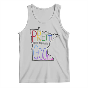 Pretti Good Minnesota Tribute Tank Top Rest in Power Rainbow Memorial TS02 Ash Print Your Wear