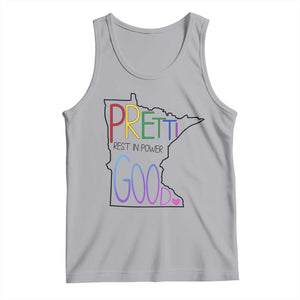 Pretti Good Minnesota Tribute Tank Top Rest in Power Rainbow Memorial TS02 Athletic Heather Print Your Wear
