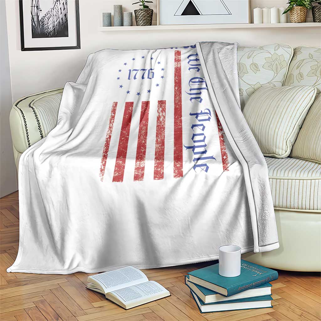 Be Pretti Good 1776 Flag Throw Blanket We The People Patriotic Protest TS02 Print Your Wear