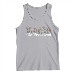 Be Pretti Good Flower Border Tank Top Honor Through Hope and Beauty TS02 Athletic Heather Print Your Wear