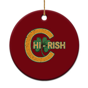 Chicago Irish Chirish Ceramic Ornament Happy Saint Patrick's Day Lucky Shamrock TS02 1pc Red Print Your Wear