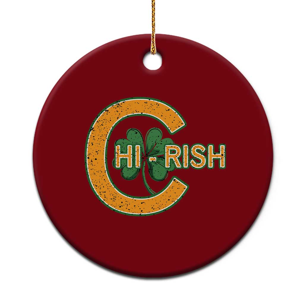Chicago Irish Chirish Ceramic Ornament Happy Saint Patrick's Day Lucky Shamrock TS02 1pc Red Print Your Wear