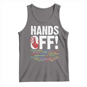 Resist Hands Off Tank Top Protect USA American We The People TS02 Deep Heather Print Your Wear