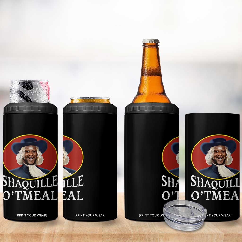 Funny Shaquille Oatmeal 4 in 1 Can Cooler Tumbler Shaq O'neal Meme Cereal Parody TS02 Print Your Wear