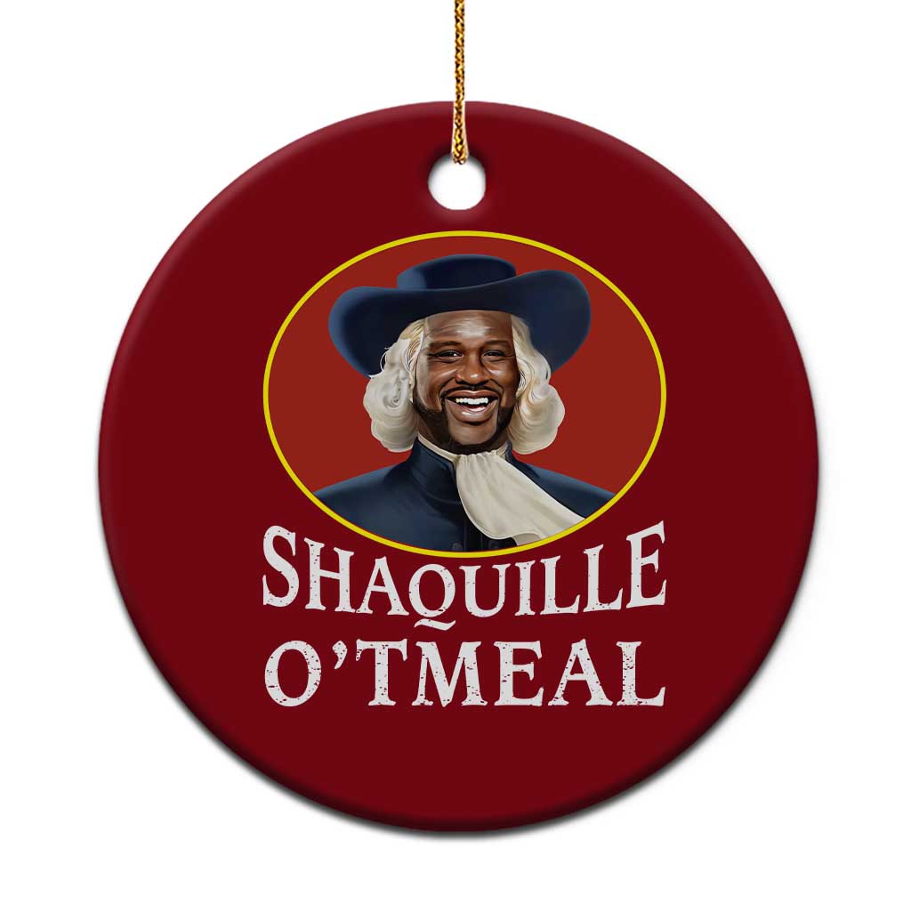 Funny Shaquille Oatmeal Ceramic Ornament Shaq O'neal Meme Cereal Parody TS02 1pc Red Print Your Wear