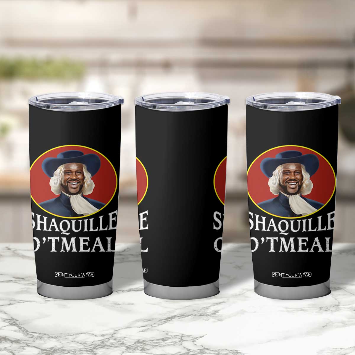 Funny Shaquille Oatmeal Tumbler Cup Shaq O'neal Meme Cereal Parody TS02 Print Your Wear