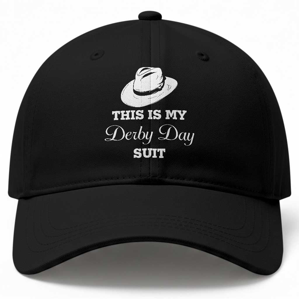This Is My Derby Day Suit Fedora Hat Graphic Baseball Cap Funny Sarcastic Horse Racing Fan Part TS02 Print Your Wear