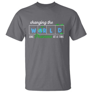 Specialist Teacher T Shirt Changing The World One Phoneme At A Time Teaching Appreciation TS02 Charcoal Print Your Wear