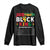 Funny Black King Nutrition Facts Long Sleeve Shirt African American TS02 Black Print Your Wear