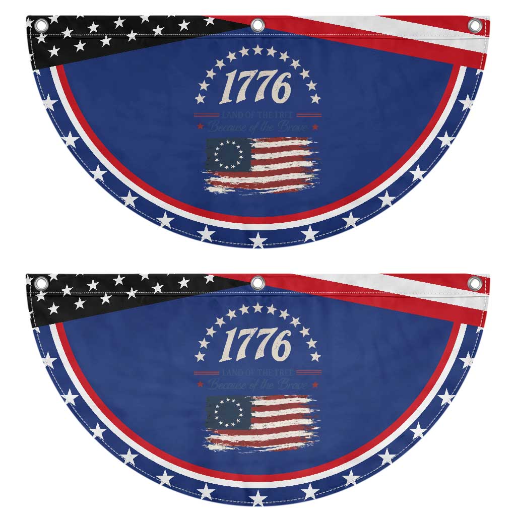 1776 Land of the Free Distressed Arch Graphic Patriotic Fan Flag Vintage Betsy Ross American Flag Stars Retro TS02 2pcs pack Classic Navy Print Your Wear