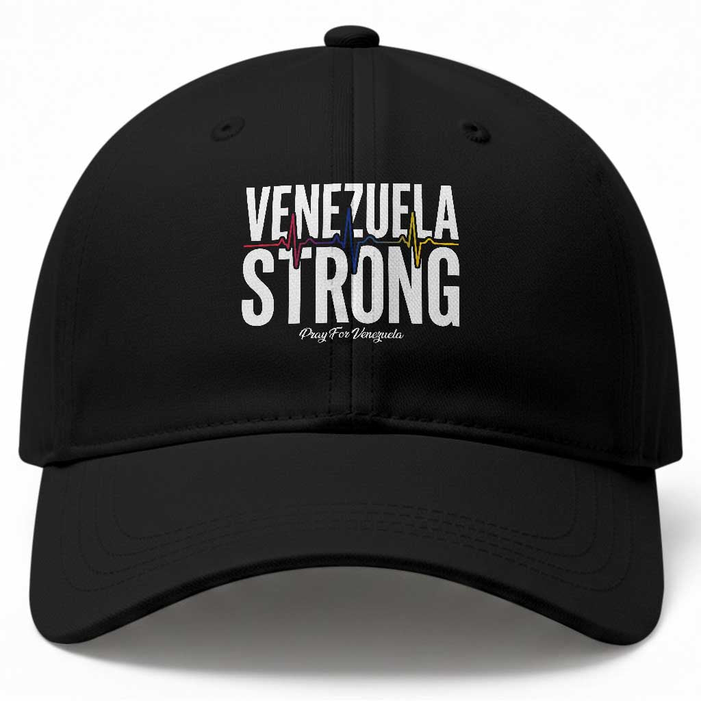 Venezuela Strong Venezuelan Heartbeat Baseball Cap Solidarity Resilience Hope and Prayer TS02 Print Your Wear