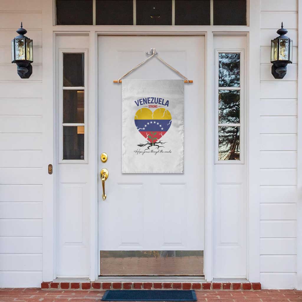 Venezuela Strong Healing Support Garden Flag Hope Grows Through Cracks Venezuelan Flag Heart TS02 Print Your Wear
