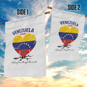 Venezuela Strong Healing Support Garden Flag Hope Grows Through Cracks Venezuelan Flag Heart TS02 Print Your Wear