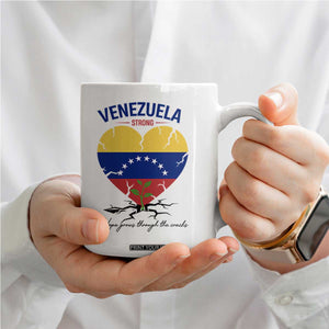 Venezuela Strong Healing Support Coffee Mug Hope Grows Through Cracks Venezuelan Flag Heart TS02 Print Your Wear
