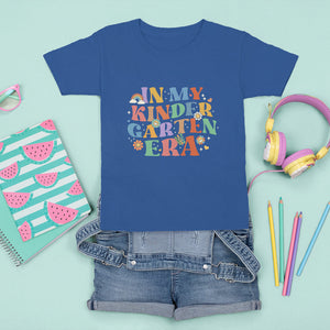 In My Kindergarten Era T Shirt For Kid First Day Of Kinder Retro Groovy TS02 Royal Blue Printyourwear