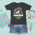 Cute Kindergarten Unicorn T Shirt For Kid Kinder Here I Come Rainbow TS02 Black Printyourwear