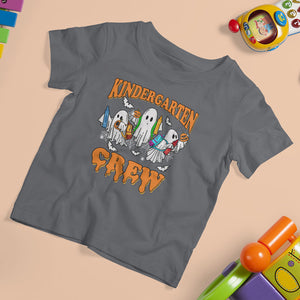 Kindergarten Boo Crew T Shirt For Kid For Teacher Student Funny Halloween TS02 Charcoal Printyourwear