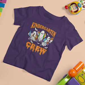 Kindergarten Boo Crew T Shirt For Kid For Teacher Student Funny Halloween TS02 Purple Printyourwear