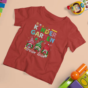 Kindergarten Gnomes T Shirt For Kid Dream Team Kinder Kids 1st Day Of School TS02 Red Printyourwear