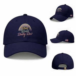 What Would Dolly Do WWDD Vintage Boho Rainbow Baseball Cap Western Country Music Inspo