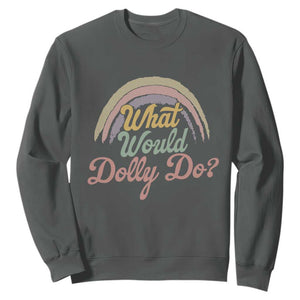 What Would Dolly Do WWDD Vintage Boho Rainbow Sweatshirt Western Country Music Inspo