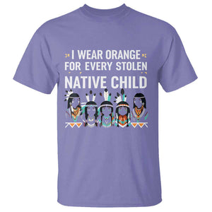 Orange Shirt Day T Shirt I Wear Orange For Every Stolen Native Child Indigenous American Indian TS02 Violet Print Your Wear