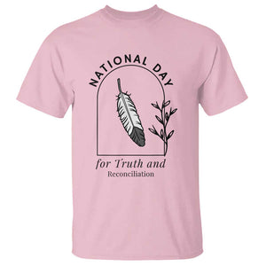 Orange Shirt Day T Shirt National Day For Truth And Reconciliation Native Feather TS02 Light Pink Print Your Wear