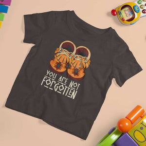 Orange Shirt Day T Shirt For Kid You Are Not Forgotten Native American Every Child Shoes TS02 Dark Chocolate Print Your Wear