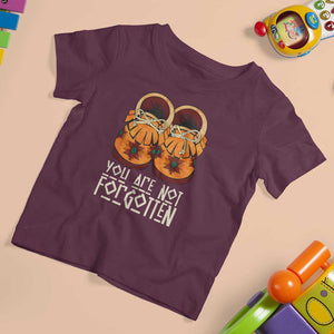 Orange Shirt Day T Shirt For Kid You Are Not Forgotten Native American Every Child Shoes TS02 Maroon Print Your Wear