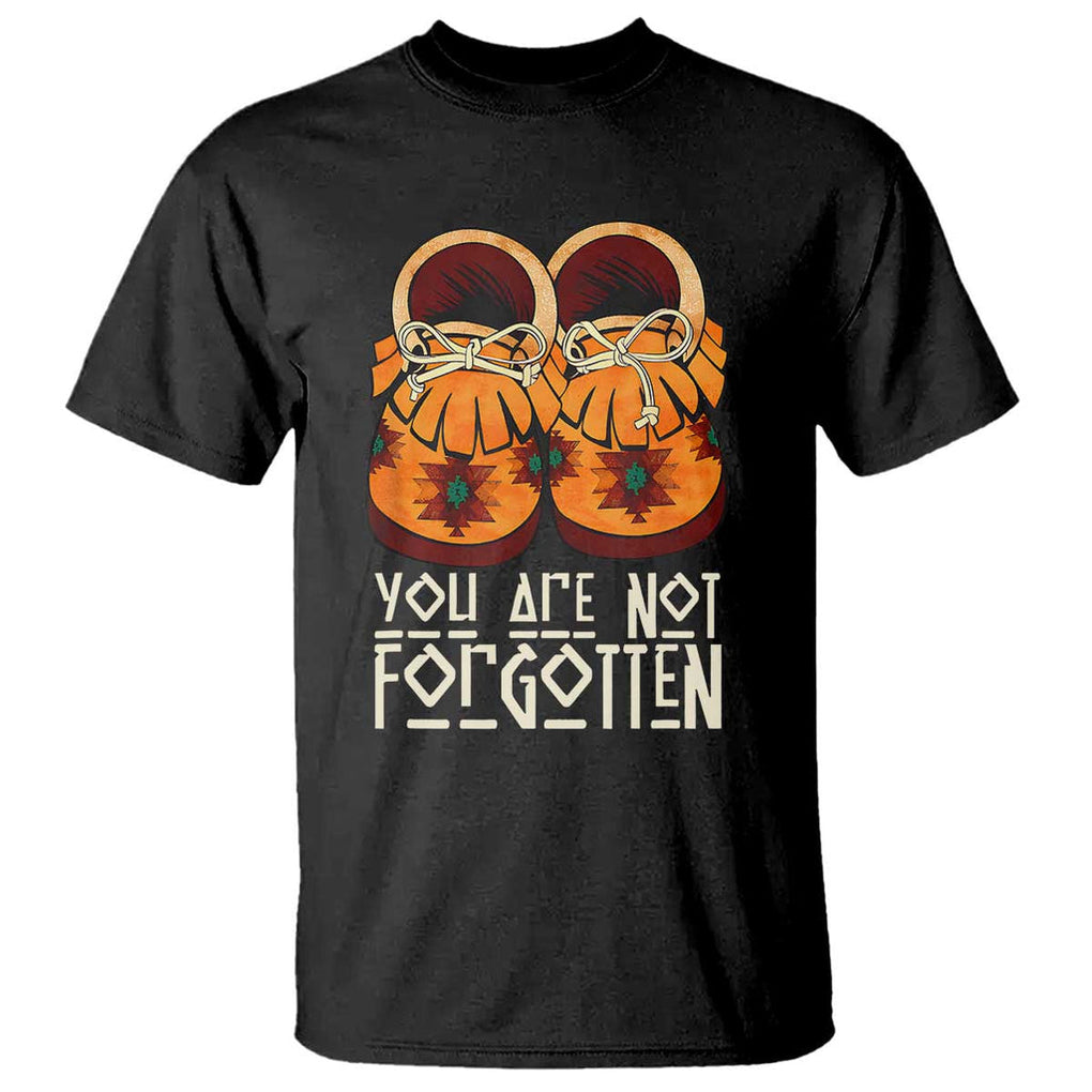 Orange Shirt Day T Shirt You Are Not Forgotten Native American Every Child Shoes TS02 Black Print Your Wear