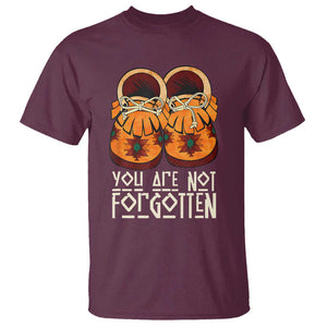 Orange Shirt Day T Shirt You Are Not Forgotten Native American Every Child Shoes TS02 Maroon Print Your Wear