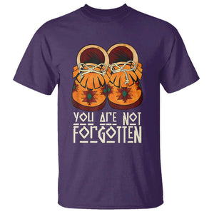 Orange Shirt Day T Shirt You Are Not Forgotten Native American Every Child Shoes TS02 Purple Print Your Wear