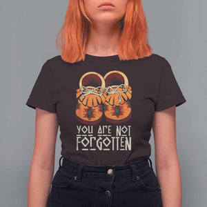 Orange Shirt Day T Shirt For Women You Are Not Forgotten Native American Every Child Shoes TS02 Dark Chocolate Print Your Wear