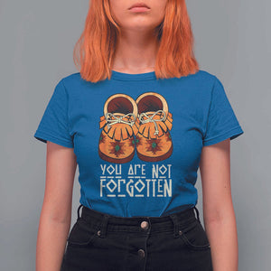 Orange Shirt Day T Shirt For Women You Are Not Forgotten Native American Every Child Shoes TS02 Royal Blue Print Your Wear