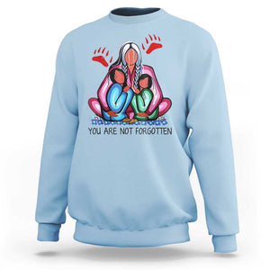 Orange Shirt Day Sweatshirt You Are Not Forgotten Native American Child TS02 Light Blue Print Your Wear