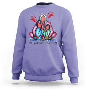 Orange Shirt Day Sweatshirt You Are Not Forgotten Native American Child TS02 Violet Print Your Wear