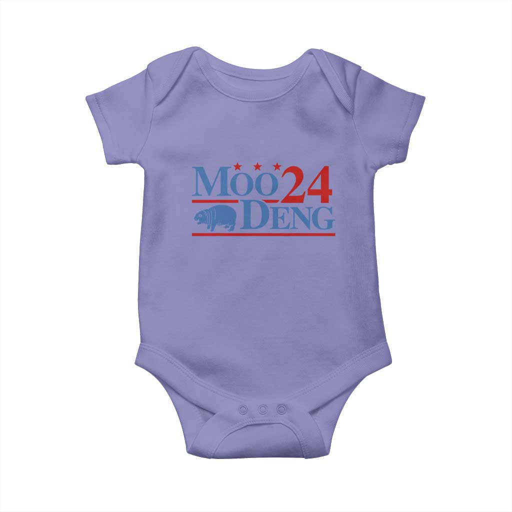Baby Hippo Moo Deng 2024 Baby Onesie Pygmy Hippopotamus TS02 Violet Print Your Wear