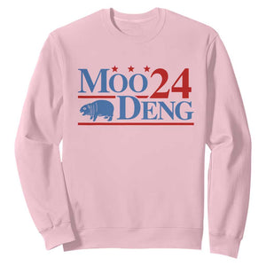 Baby Hippo Moo Deng 2024 Sweatshirt Pygmy Hippopotamus TS02 Light Pink Print Your Wear