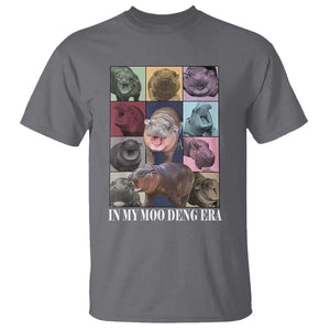 In My Moo Deng Era T Shirt Cute Pygmy Hippo TS02 Charcoal Print Your Wear