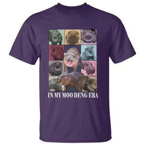 In My Moo Deng Era T Shirt Cute Pygmy Hippo TS02 Purple Print Your Wear