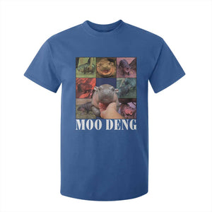 Baby Hippo Moo Deng T Shirt For Kid Pygmy Hippo Cute Zoo For Family TS02 Royal Blue Print Your Wear