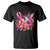 Breast Cancer Awareness T Shirt Hummingbird Pink Ribbon Support TS02 Black Print Your Wear