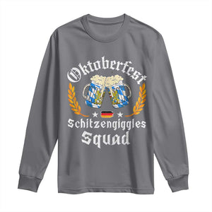 Oktoberfest Squad Long Sleeve Shirt Bavarian Festival Munich Beer TS02 Charcoal Print Your Wear