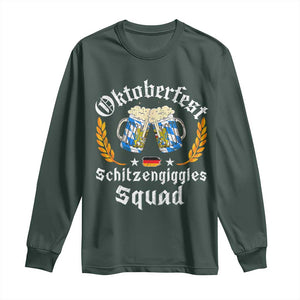 Oktoberfest Squad Long Sleeve Shirt Bavarian Festival Munich Beer TS02 Dark Forest Green Print Your Wear