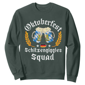 Oktoberfest Squad Sweatshirt Bavarian Festival Munich Beer TS02 Dark Forest Green Print Your Wear