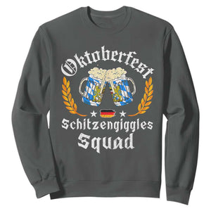 Oktoberfest Squad Sweatshirt Bavarian Festival Munich Beer TS02 Dark Heather Print Your Wear